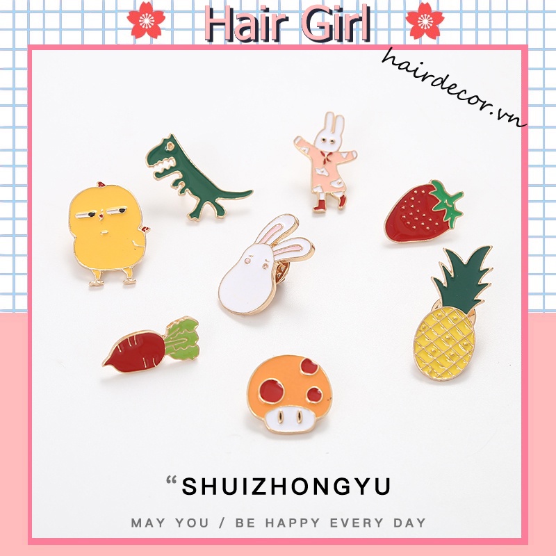 Cài Ngực Áo Thiết Kế Hình Hoạt Hình Dễ Thương Dành Cho Nữ