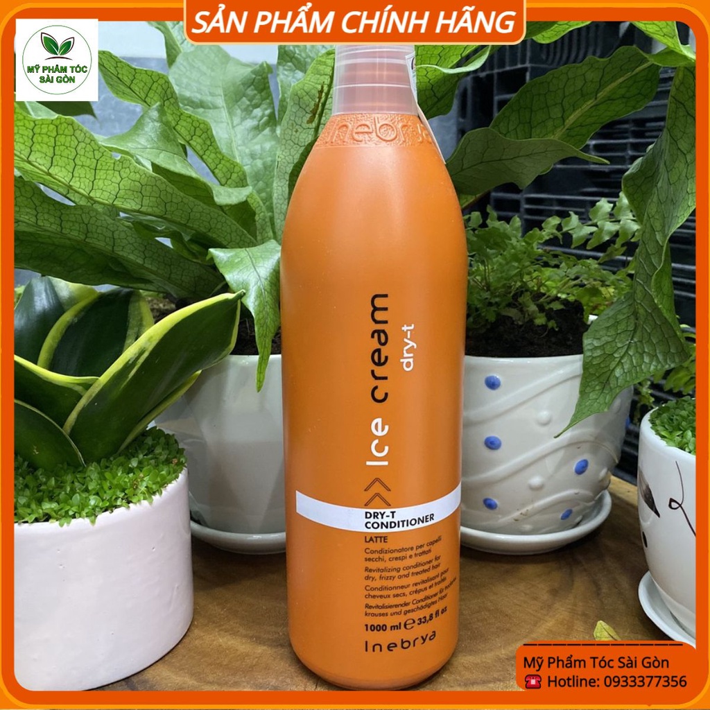 Dầu xả dành cho tóc khô rối Inebrya Ice Cream Dry - T Conditioner 1000ml