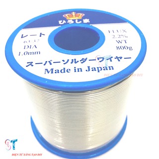 Thiếc Hàn Nhật 1mm 800g Độ Tinh Khiết Cao 63/37