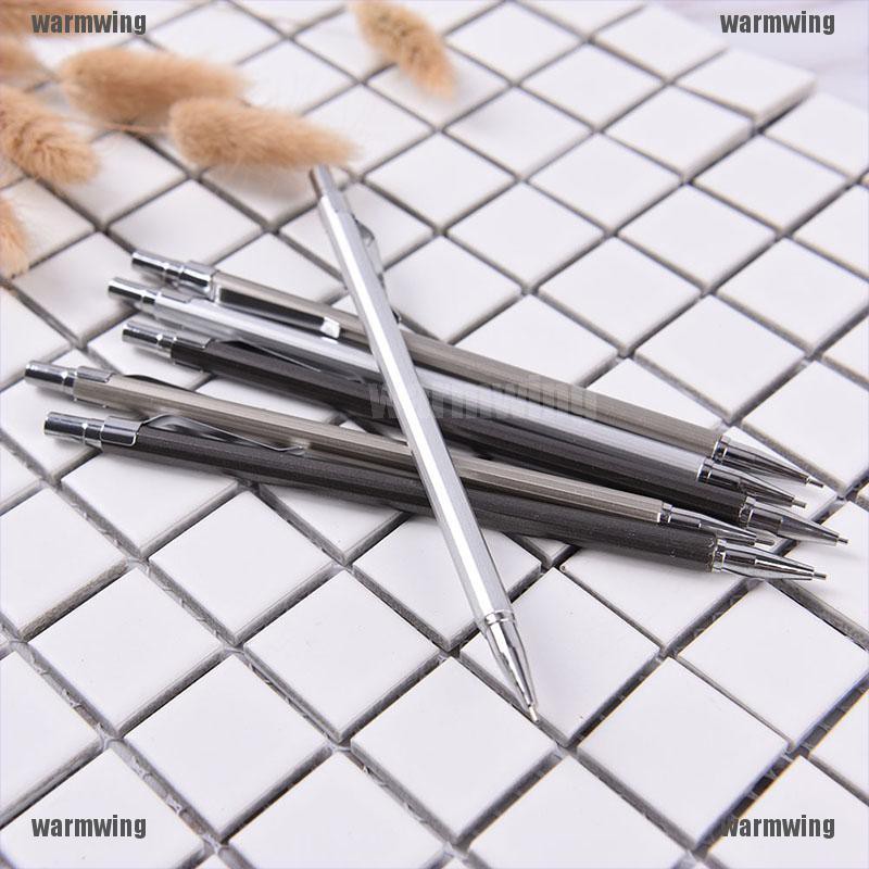 Bút Chì Bấm Tự Động 0.5 / 0.7mm Bằng Kim Loại Tiện Dụng Cho Học Sinh