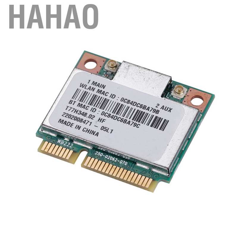 [Wholesale Price] Card Wifi Không Dây 300m 802.11b / G / N Mini Pci-E Bluetooth 4.0 + Cho Dell Asus tiện dụng