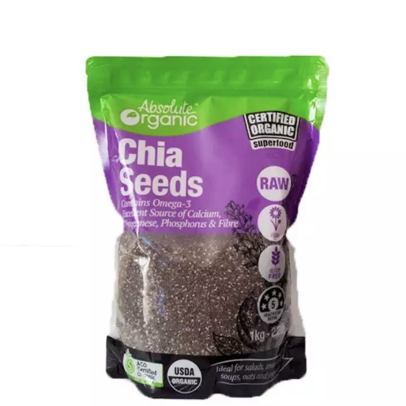 Hạt Chia Úc Tím Nhập Khẩu Úc 1kg - Hạt Chia Organic - An’s Green Food