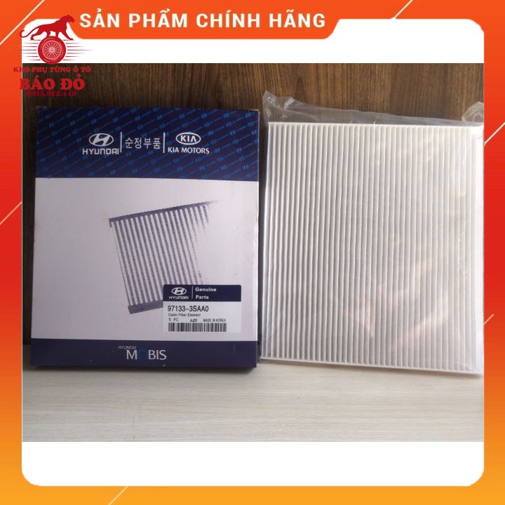 Lọc gió điều hòa chính hãng Xe Santafe, Sedona, Cerato 2.0, Optima, Sonata, Carnival, Azera..Mã: 97133-3SAA0