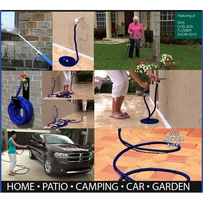 Vòi Xịt Giãn Nở 30m Tưới Cây, Vòi Xịt Rửa Xe, Vòi Phun Nước Thông Minh Xhose