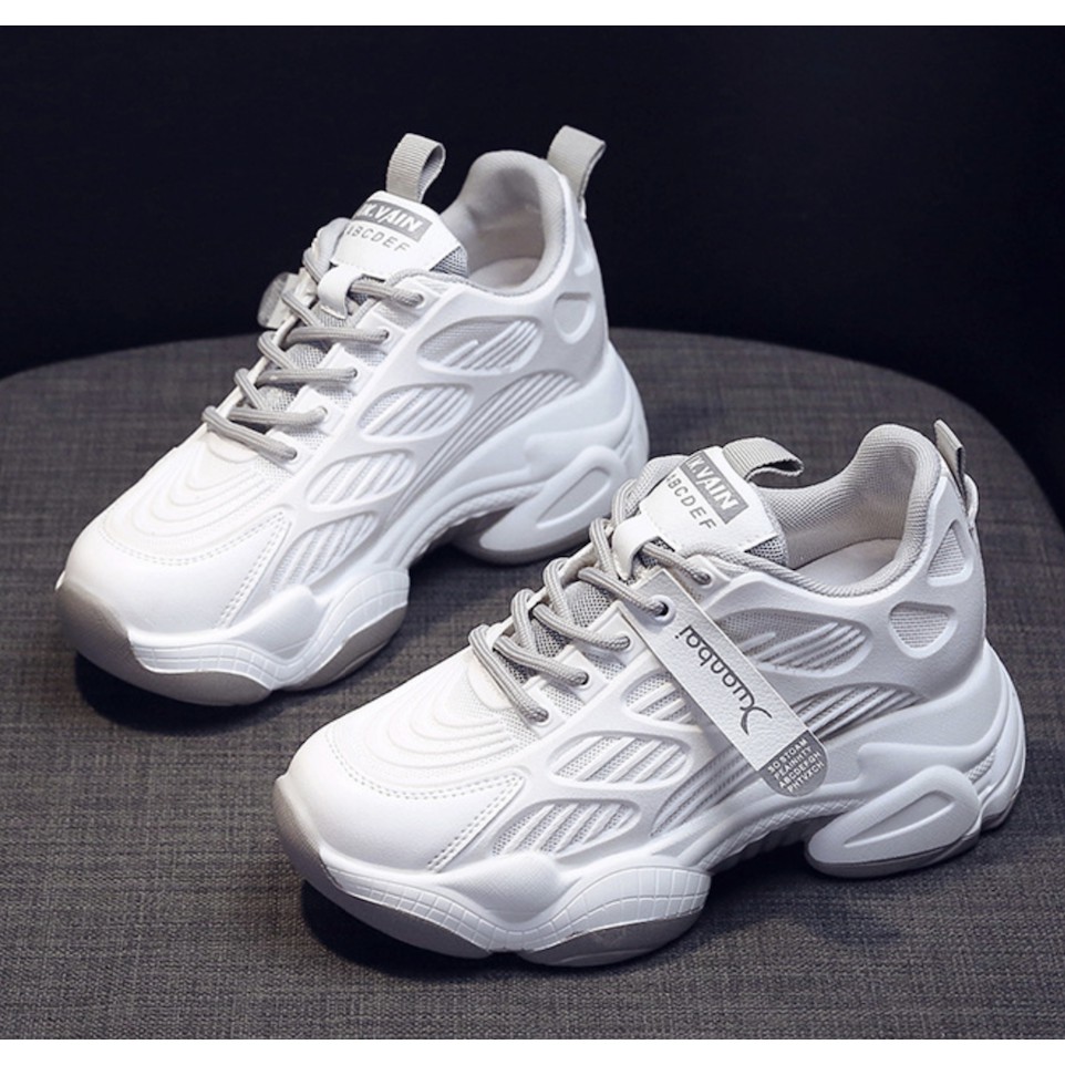 [Mã WAMT2405 giảm 10K đơn 0K] GIÀY THỂ THAO NỮ PHỐI LƯỚI ĐỘN ĐẾ THOÁNG KHÍ HÀNG KÈM HỘP | BigBuy360 - bigbuy360.vn