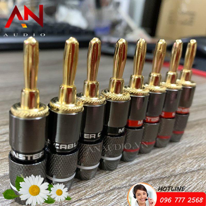 Bộ 8 jack bắp chuối Monster dạng dài - jack bắp chuối| Jack Âm Thanh | Jack Loa