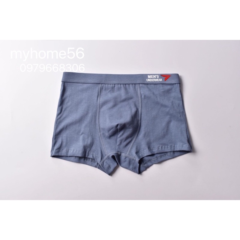 Hộp 4 quần sịp đùi cao cấp vải cotton 100% men underwear cao cấp