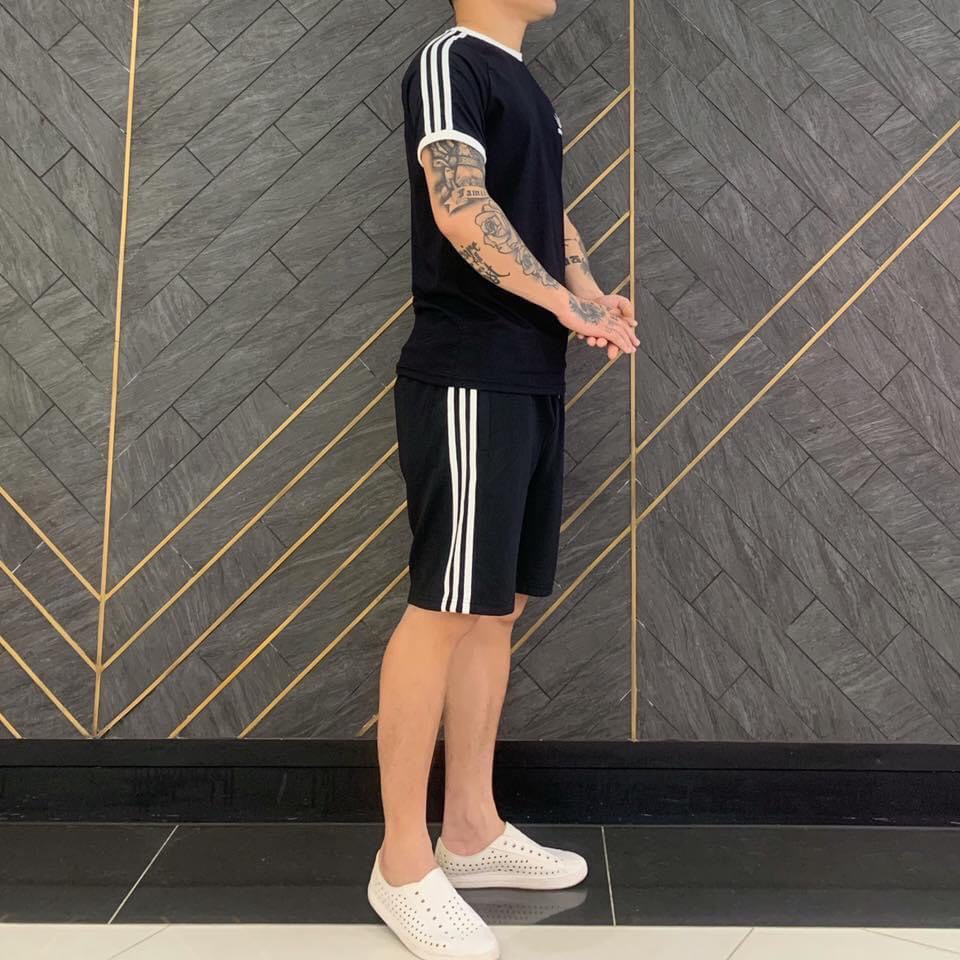 Bộ thể thao aidas nam chất liệu thun lạnh cao cấp[Nhập mã giảm giá 10k] | BigBuy360 - bigbuy360.vn