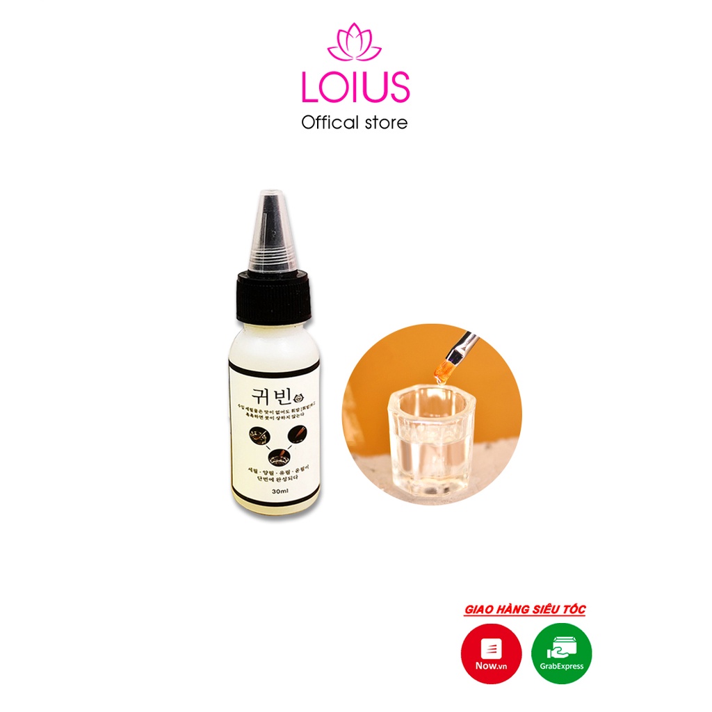 Nước rửa cọ đắp bột cao cấp Hàn Quốc chai 30ml