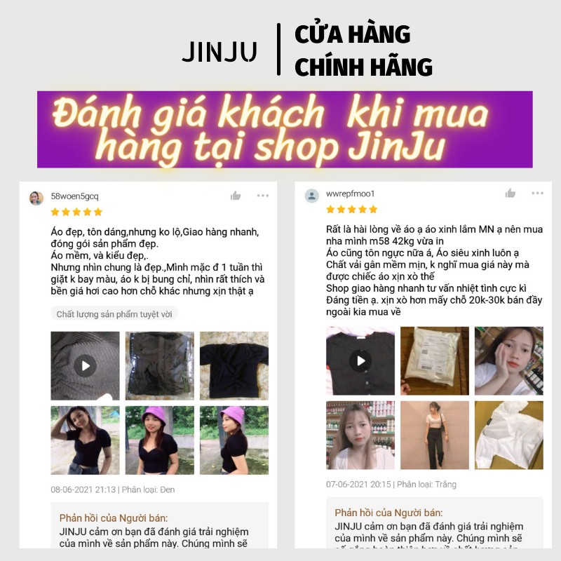 Áo croptop ôm, áo croptop tay ngắn hàng quảng châu cao cấp,chất vải thun gân dày, không nhăn, không phai màu- JinJu | BigBuy360 - bigbuy360.vn