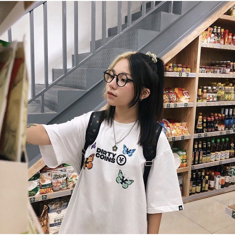 [FULLTAG CHÍNH HÃNG] Áo Thun Unisex DIR.TY-COIN BƯỚM - Thun COTTON 100% | CHUẨN LOCAL BRAND 1:1 l Size 40 - 100 Kg | BigBuy360 - bigbuy360.vn