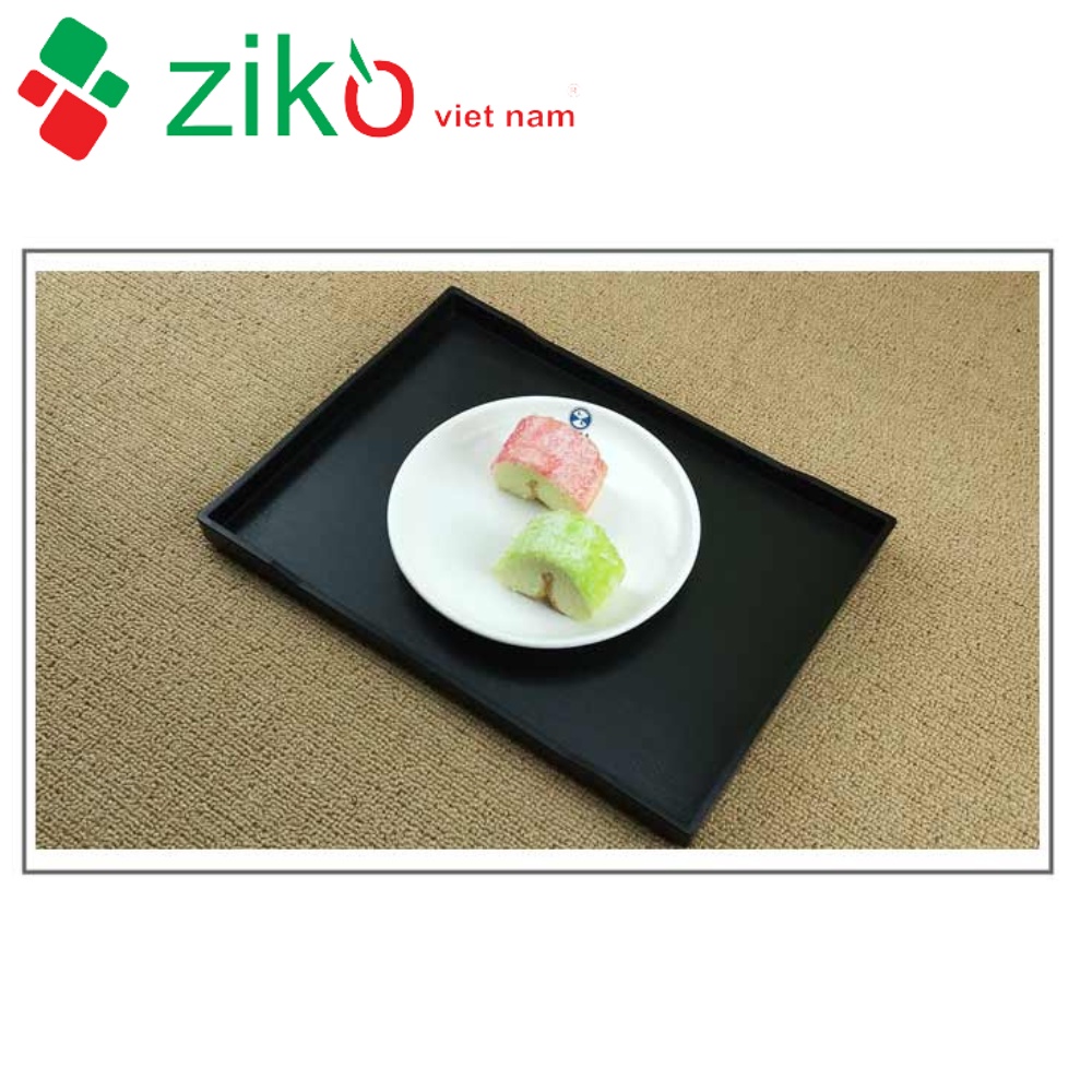 Khay nhựa chống trượt melamine vân sần, khay khách sạn, khay bày đồ ăn mẫu 30*20cm