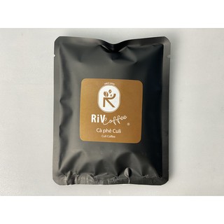 Cà phê culi robusta rang mộc - riv's coffee - mẫu 40g