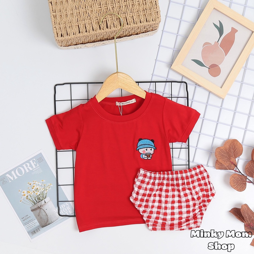 Bộ Chip Minky Mom Thun LạnhFREE SHIPCao Cấp Dể Thương Cho Bé Gái Bé Trai, Đủ Màu