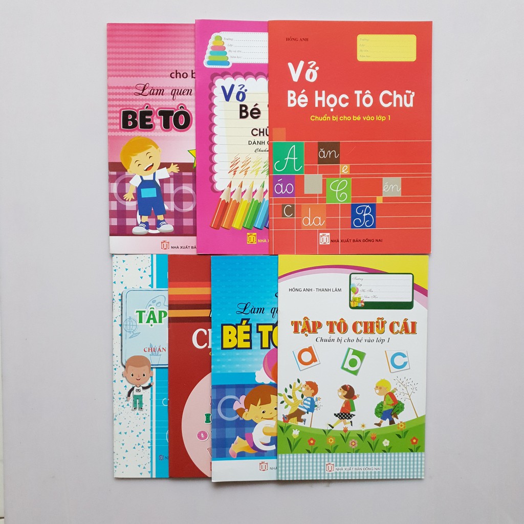 Sách - Combo 7 quyển Bé tập tô chữ - Chuẩn bị cho bé vào lớp 1