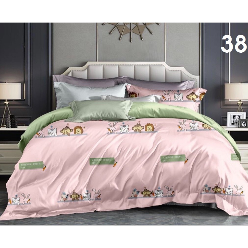 Bộ drap giường Tencel 100% 🎁MẪU MỚI🎁 chất liệu lụa tencel cao cấp cực mát mịn