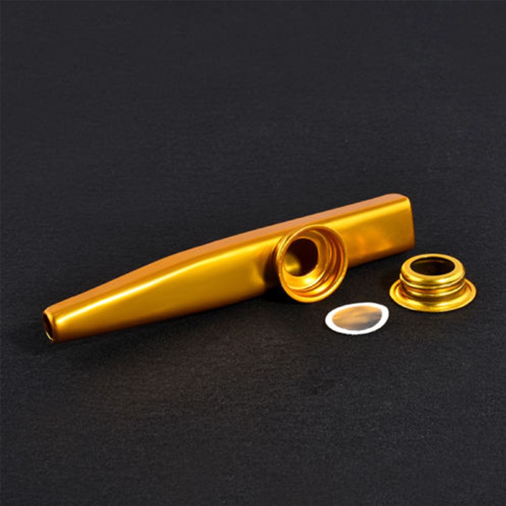 Bộ 5 Kèn Kazoo Bằng Nhôm Màu Bạc Hợp Thời Trang Cho Trẻ Em