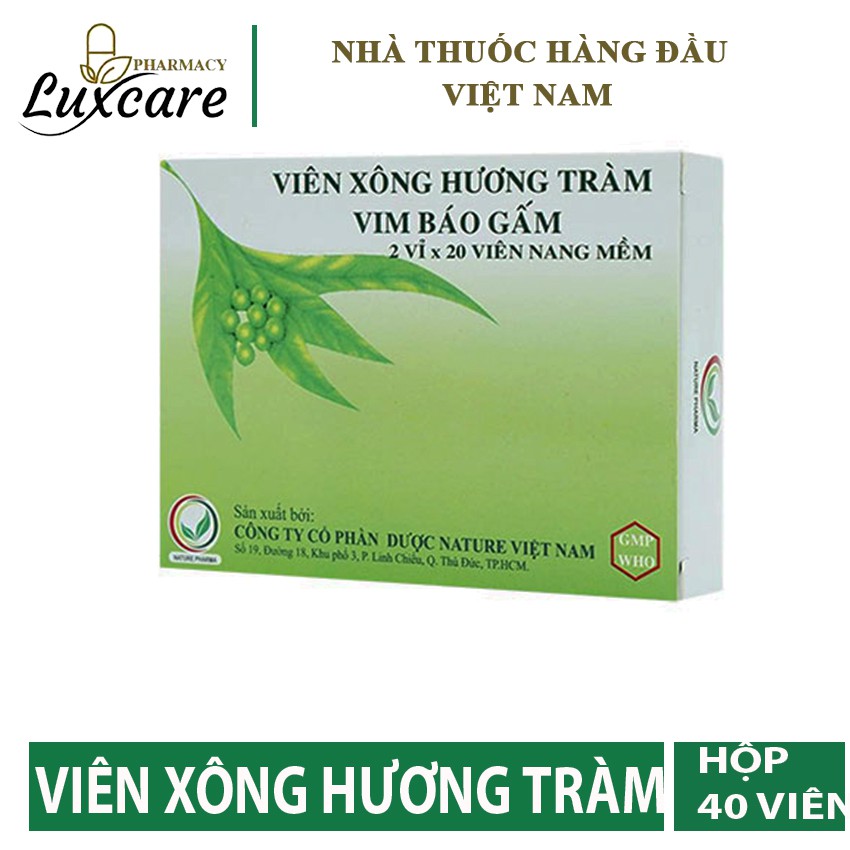 Viên Xông Hương Tràm Vim Báo Gấm - LUXCARE