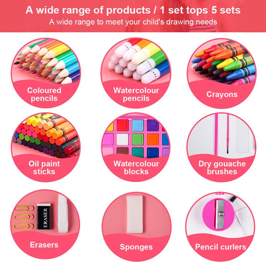 Bộ Dụng Cụ Vẽ Tranh Nghệ Thuật Cho Bé