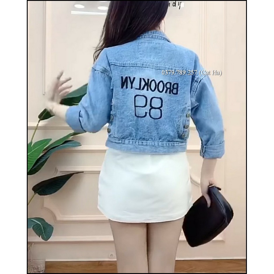 Áo khoác jean nữ BB cao cấp form dưới 58Kg Brooklyn 2 BB63