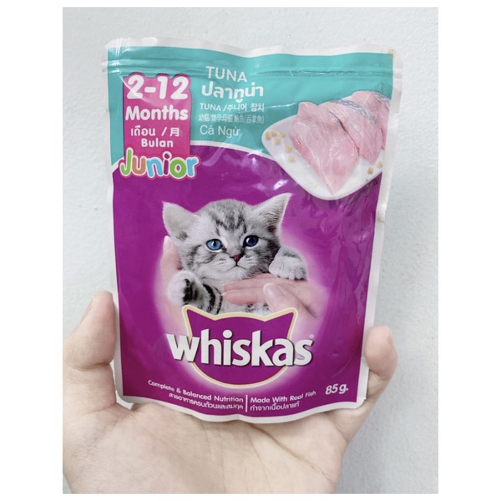 Pate mèo whiskas 85g - Pate cho mèo con và mèo trưởng thành