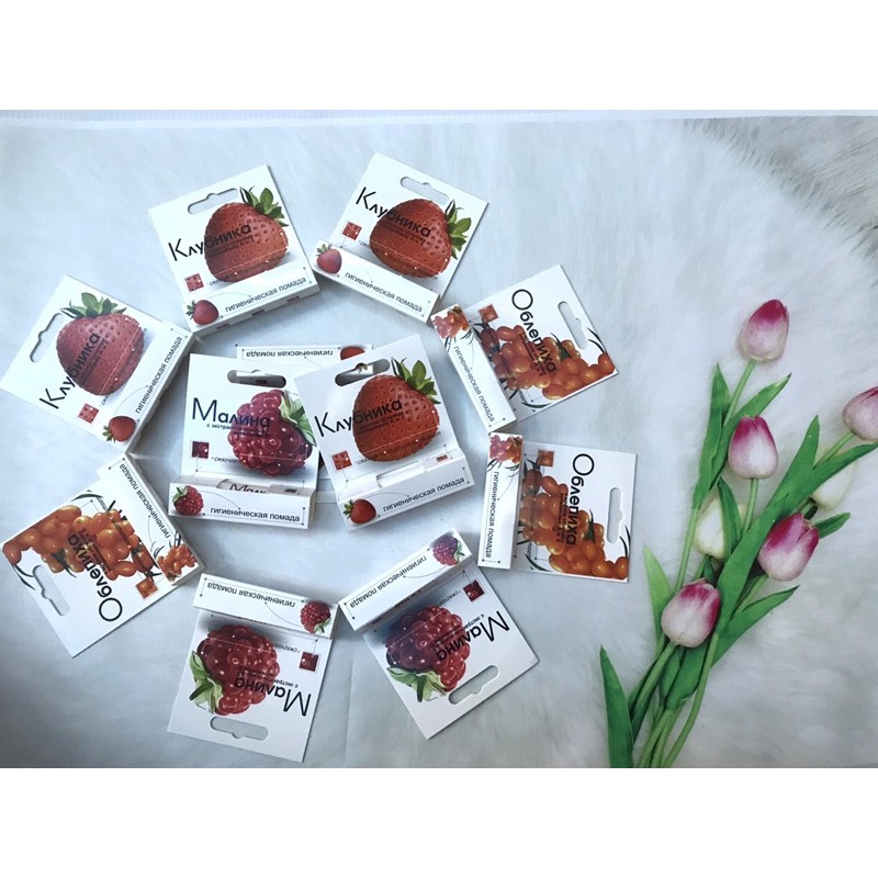 Son dưỡng môi Không màu chiết xuất hoa quả Avanta Nga 2,8 g