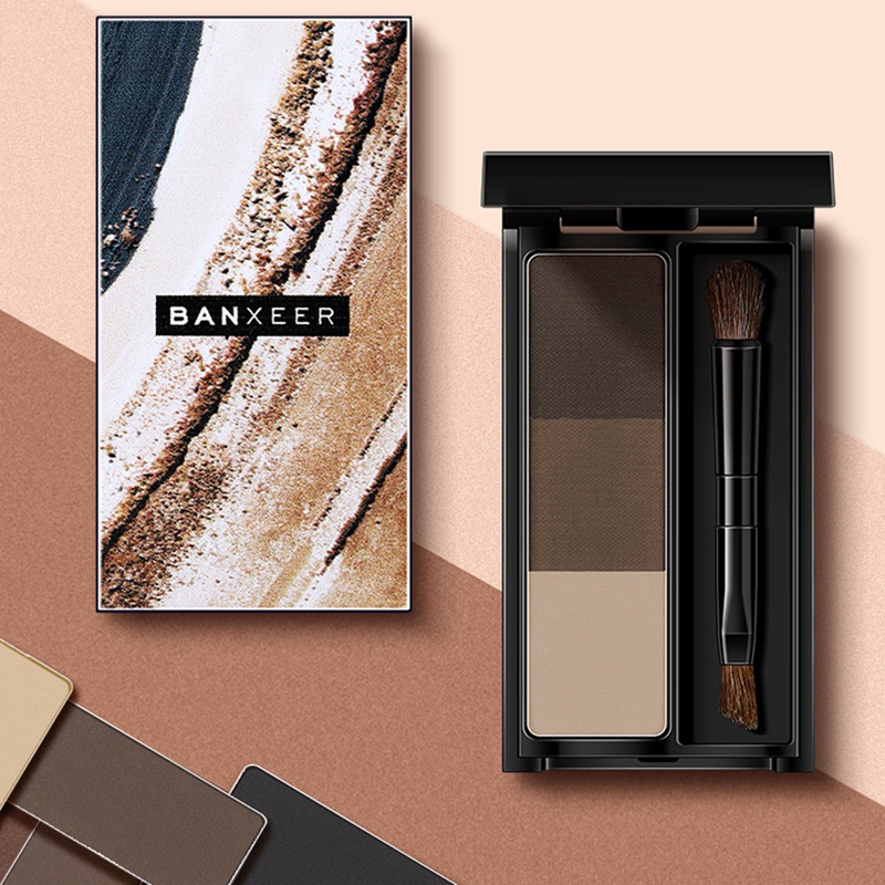 [Hàng mới về] Hộp phấn kẻ lông mày 3 màu BANXEER kháng nước lâu trôi | BigBuy360 - bigbuy360.vn