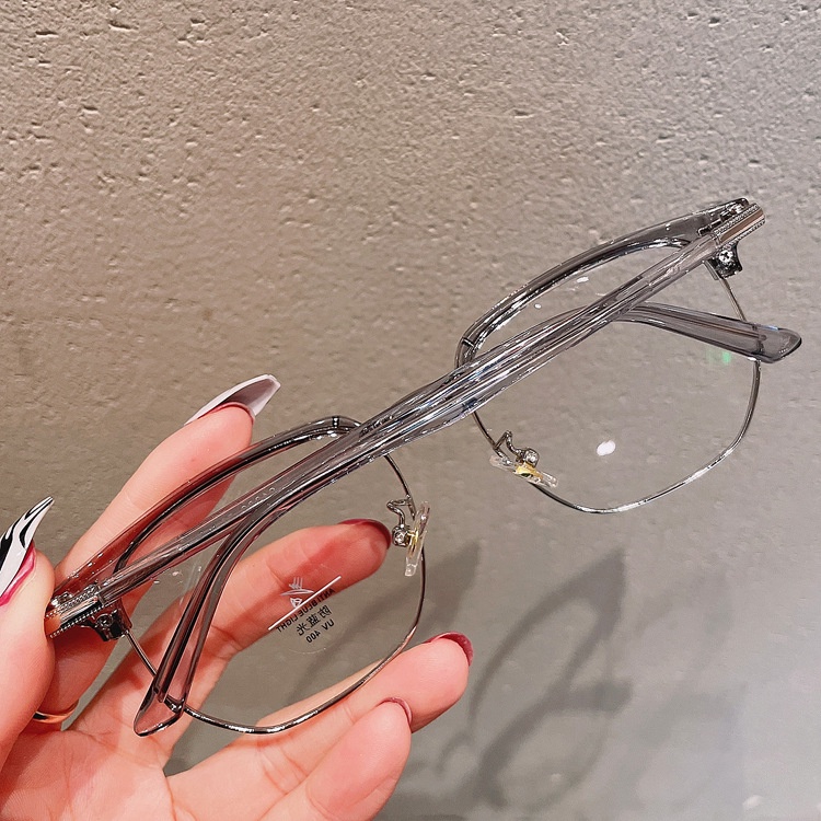Gọng kính cận VIENDO tròng đổi màu chống ánh sáng xanh tia uv có độ cắt theo mặt tròn vuông yêu cầu thời trang cho nam và nữ