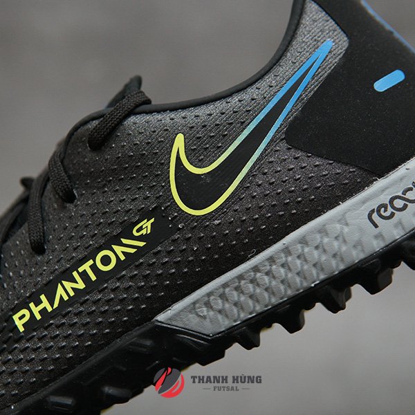 GIÀY ĐÁ BÓNG CHÍNH HÃNG NIKE REACT PHANTOM GT PRO TF – CK8468-090– ĐEN/BẠC