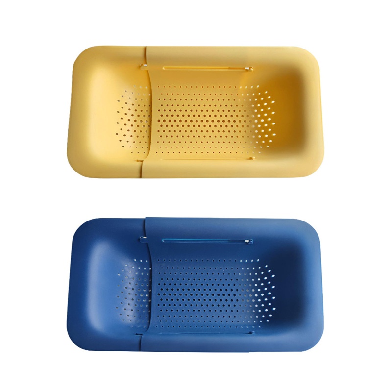 Rổ Đựng Đồ Dùng Bằng Nhựa Thiết Kế Thoát Nước Siêu Tiết Kiệm Không Gian Tiện Dụng Cho