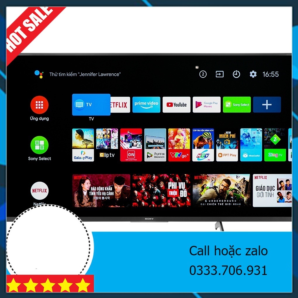miễn phí lắp đặt _ Android Tivi Sony 4K 43 inch KD-43X8000H _ bảo hành hãng toàn quốc