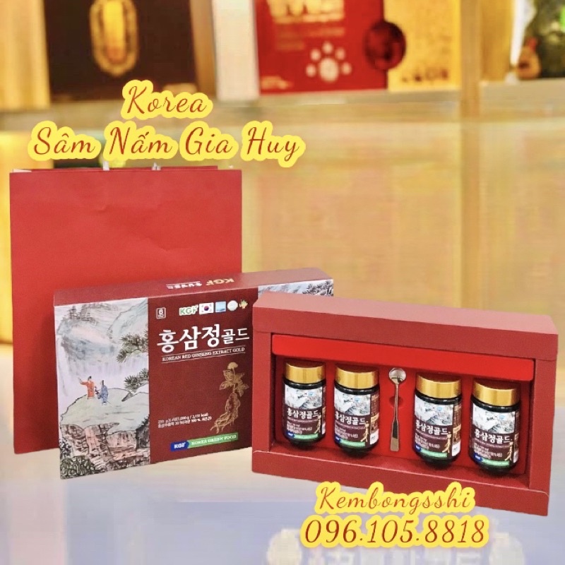[HÀNG MỚI] Cao Sâm Núi Cao Cấp KGF Hàn Quốc Hộp 4 lọ x 250gr