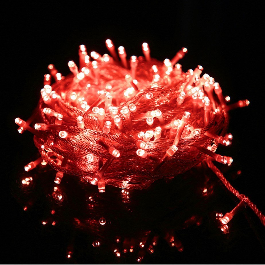 Đèn nháy các màu 8 chế độ dày bóng đèn led trang trí ngoài trời, cây thông noel, sự kiện dài 100m 50m 30m - BH 1 đổi 1