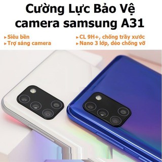 Cường lực camera samsung galaxy A31 siêu trong, siêu bền, 3 lớp