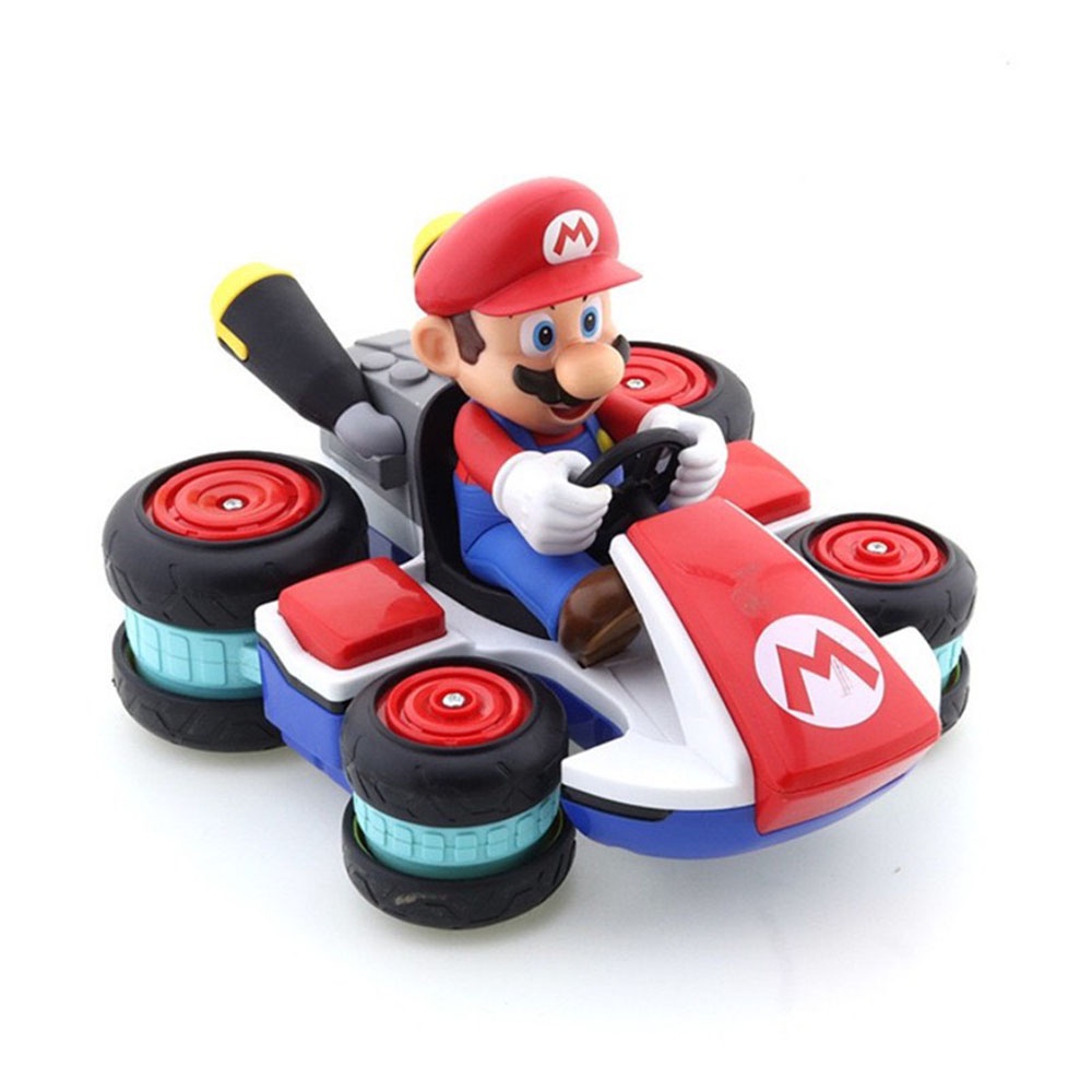 Siêu Xe Địa Hình Cao Cấp Mario 4WD Racing Drift Stunt Jakks Boys, Xe Điều Khiển Từ Xa Lật Bánh Lộn Nhào