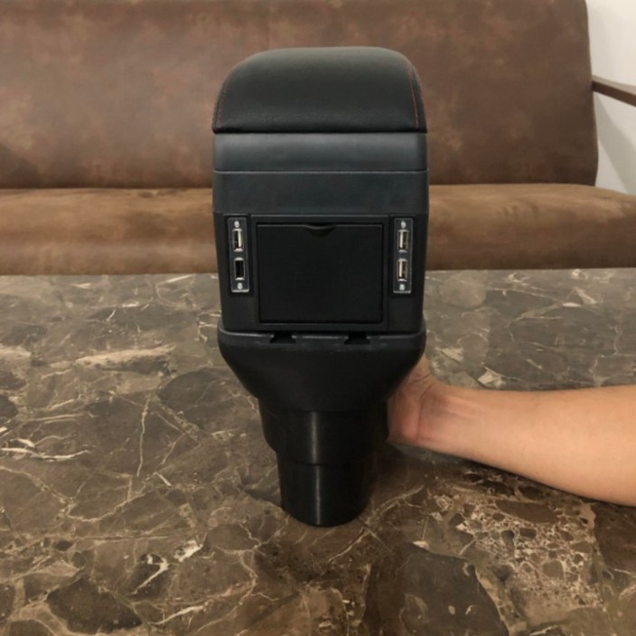 Sản Phẩm Hộp tỳ tay ô tô cao cấp Hyundai Accent và Kia Rio 2017-2019 tích hợp 6 cổng USB .