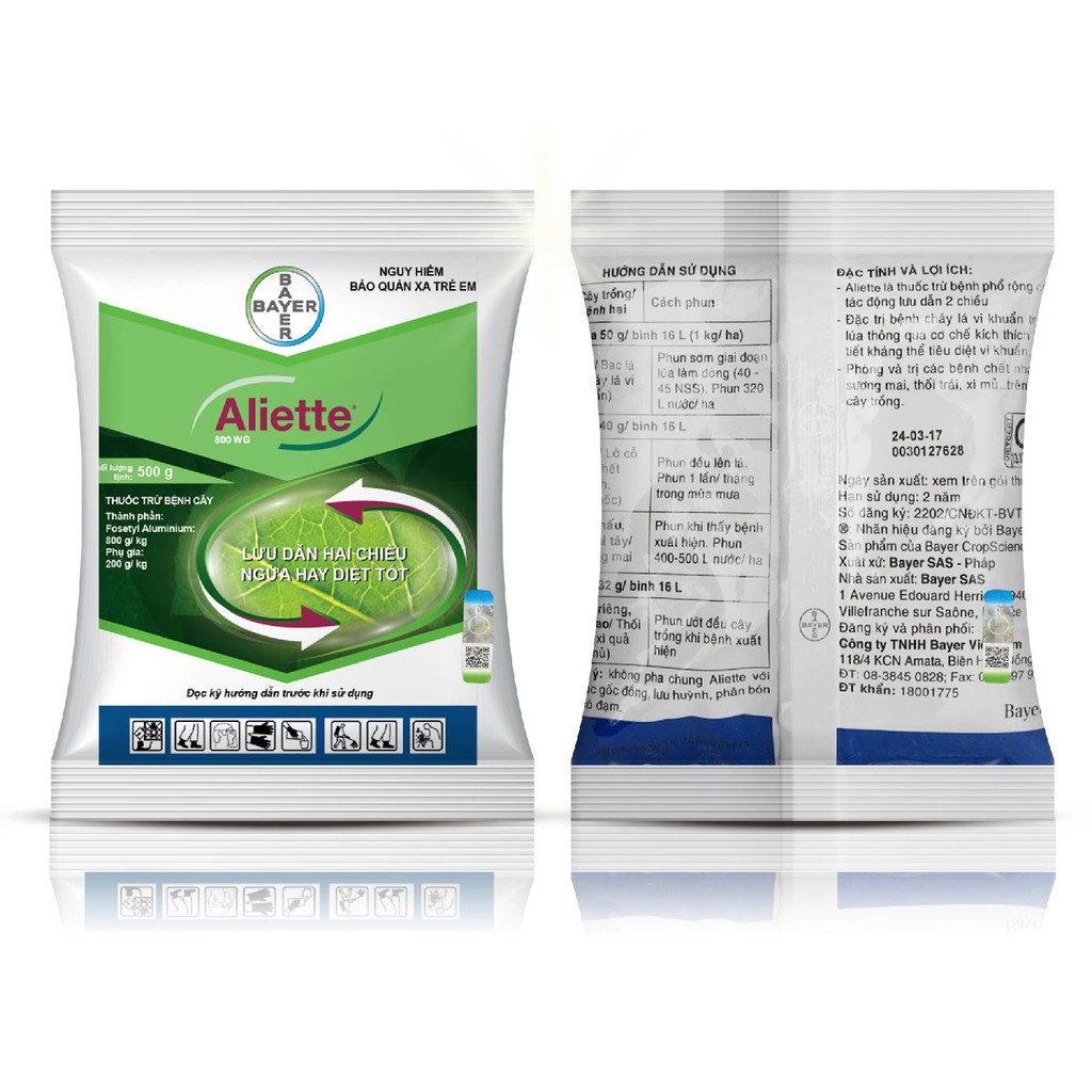 Aliette thuốc trừ nấm bệnh hại cây trồng ( gói 100 gram)