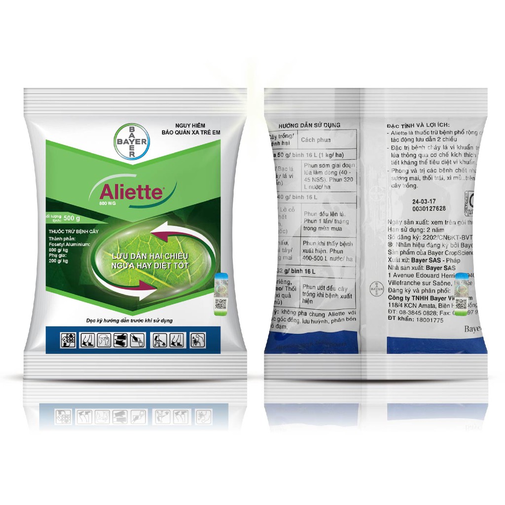 ALIETTE 800WG -THUỐC ĐẶC TRỊ CÁC LOẠI BỆNH CHO CÂY TRỒNG