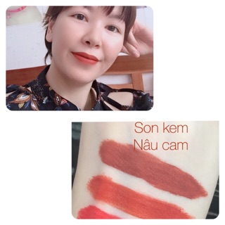 { Sale } Son Kem Nâu cam không chì
