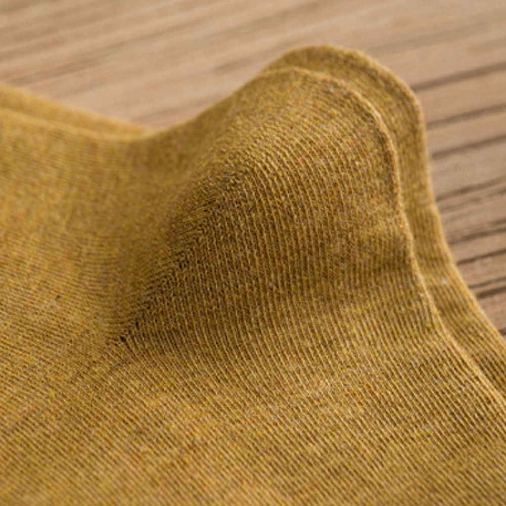 Vớ Cotton Cổ Thuyền Màu Trơn Đơn Giản Cho Nữ