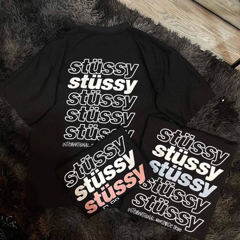 Áo Phông Stussy chữ 4 hàng - Stussy Tee 4line