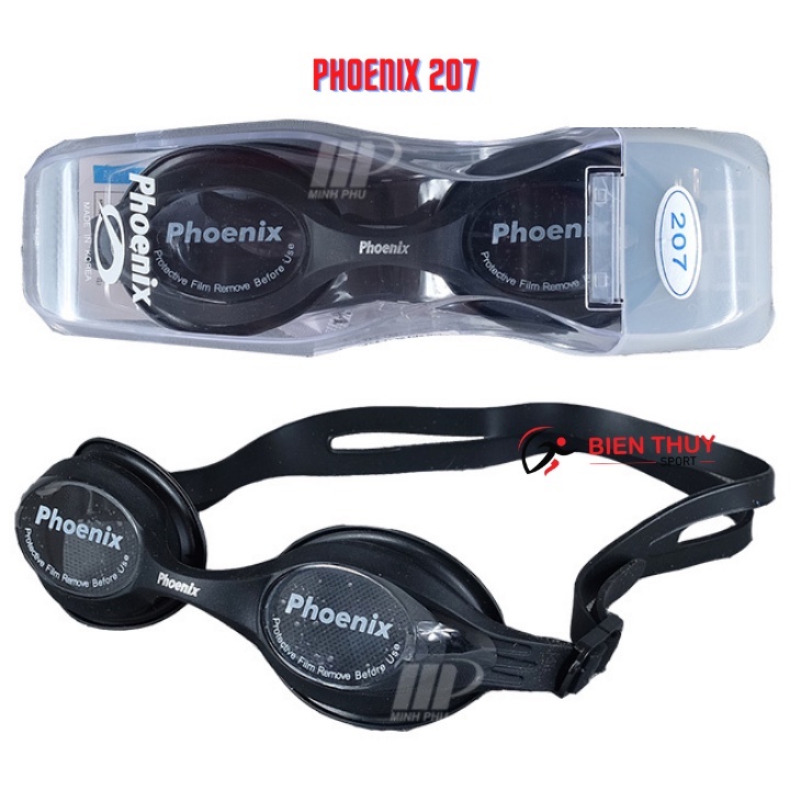 Kính Bơi Phoenix PN207 Công Nghệ Hàn Quốc ( 3 Màu ) - Tặng Kèm Hộp và 1 Đôi Bịt Tai
