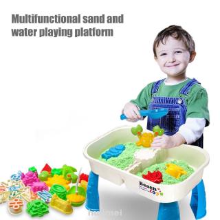 Outdoor Plastic Summer Non Toxic Assortment Kids Gift Sandbox Digging Pit Dredging Tool Storage Room Beach Sand Toys Set