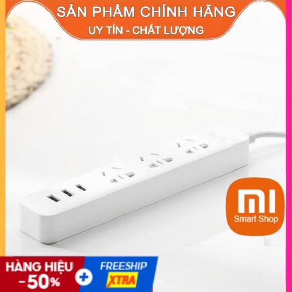 Ổ cắm điện thông minh Xiaomi Power Strip tích hợp 3 cổng sạc USB - SP Chính Hãng