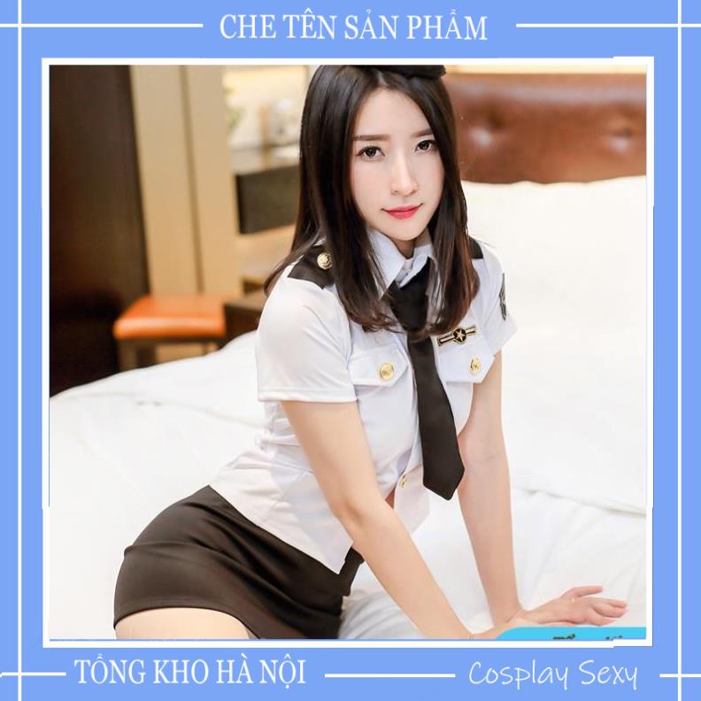 Cosplay Sexy Tiếp Viên - Bộ Đồ NGủ Cosplay Đồng Phục Nữ C.ảnh Sát CST1700 | BigBuy360 - bigbuy360.vn