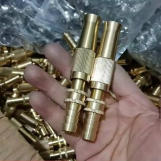 Đầu vòi xịt tăng áp mini Đầu vòi tăng áp đa năng bằng đồng tưới cây rửa xe cực mạnh 206587 tặng đai [SKM]