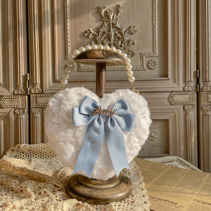 Túi xách lolita trái tim đính nơ baby