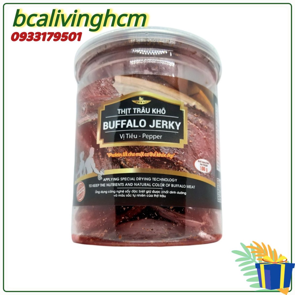 Đồ Ăn Vặt, Thịt Trâu Khô ,  Beef Jerky Khô Bò Nhiều Vị Quang Hiển