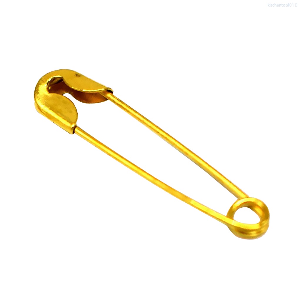 Set 100 kẹp kim loại màu vàng đồng cố định khăn choàng áo choàng