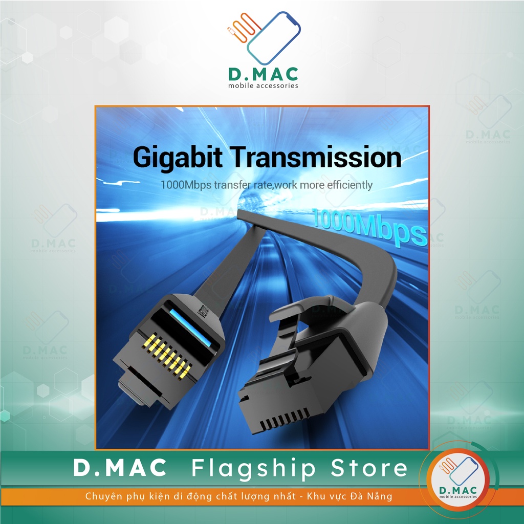 Vention Dây Cáp Mạng Lan Cat 6 1000Mbps bấm sẵn 2 đầu